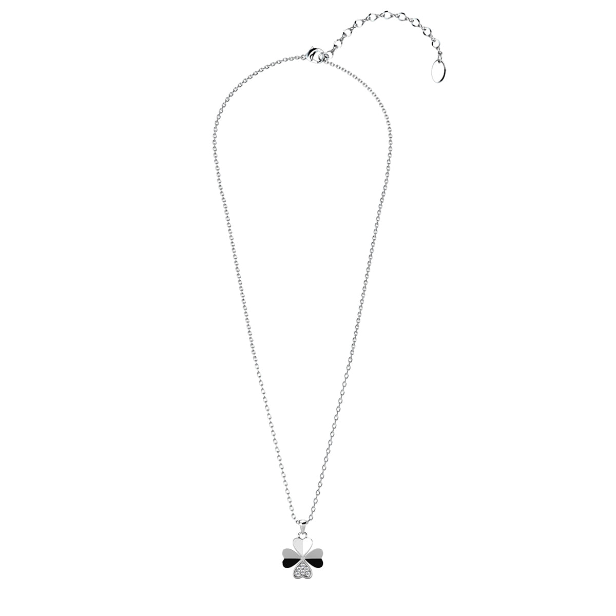 Collier et pendentif pétale Clover avec cristaux Swarovski