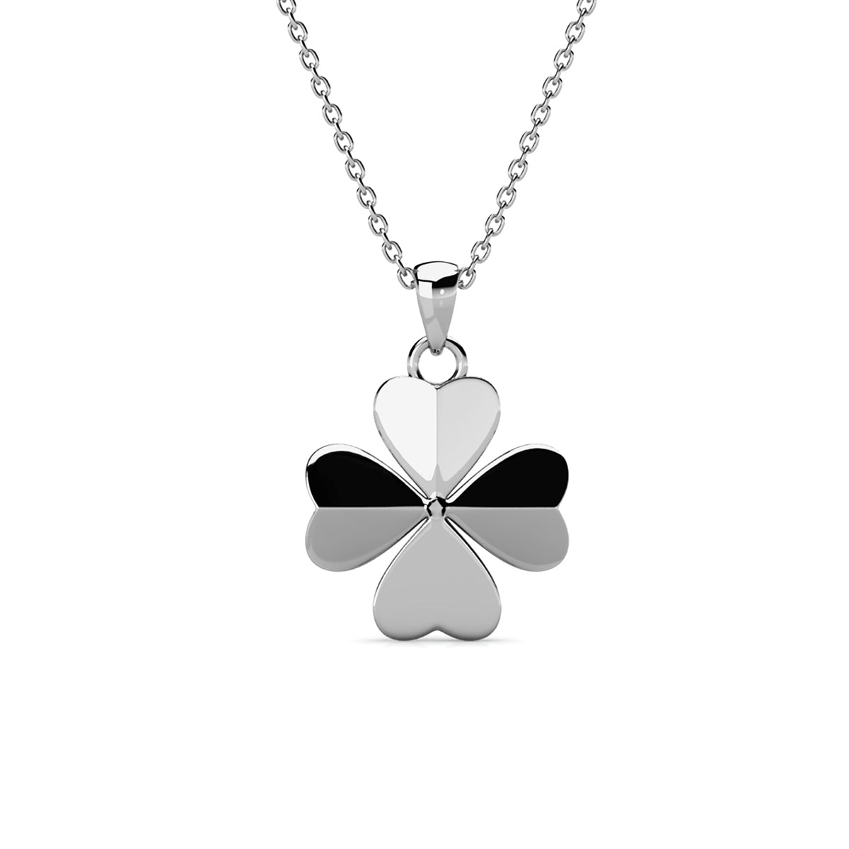 Collier et pendentif pétale Clover avec cristaux Swarovski