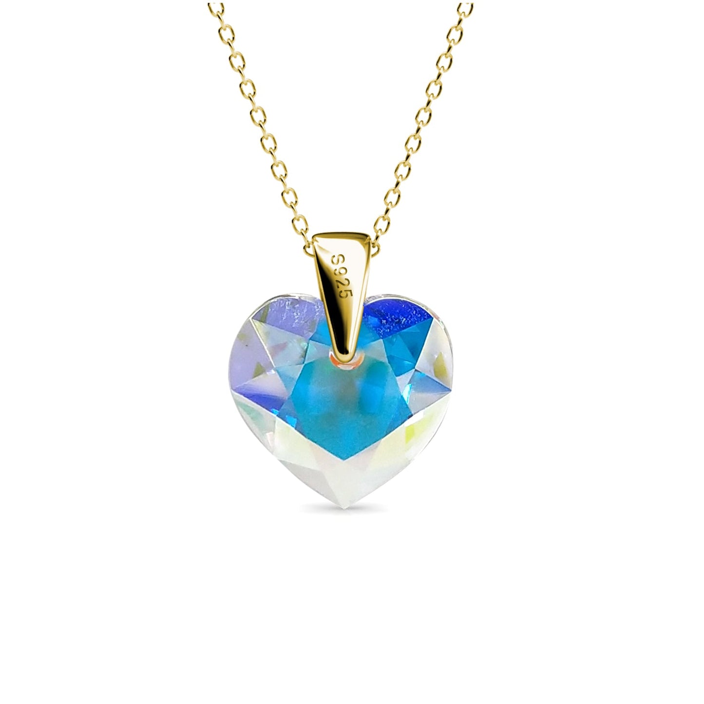 Pendentif Crystaline Heart en Cristal Autrichien : Élégance et Brillance Assurée