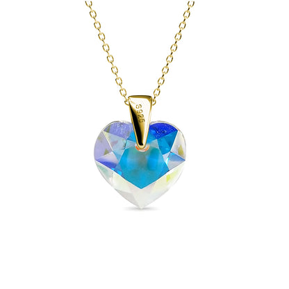 Pendentif Crystaline Heart en Cristal Autrichien : Élégance et Brillance Assurée