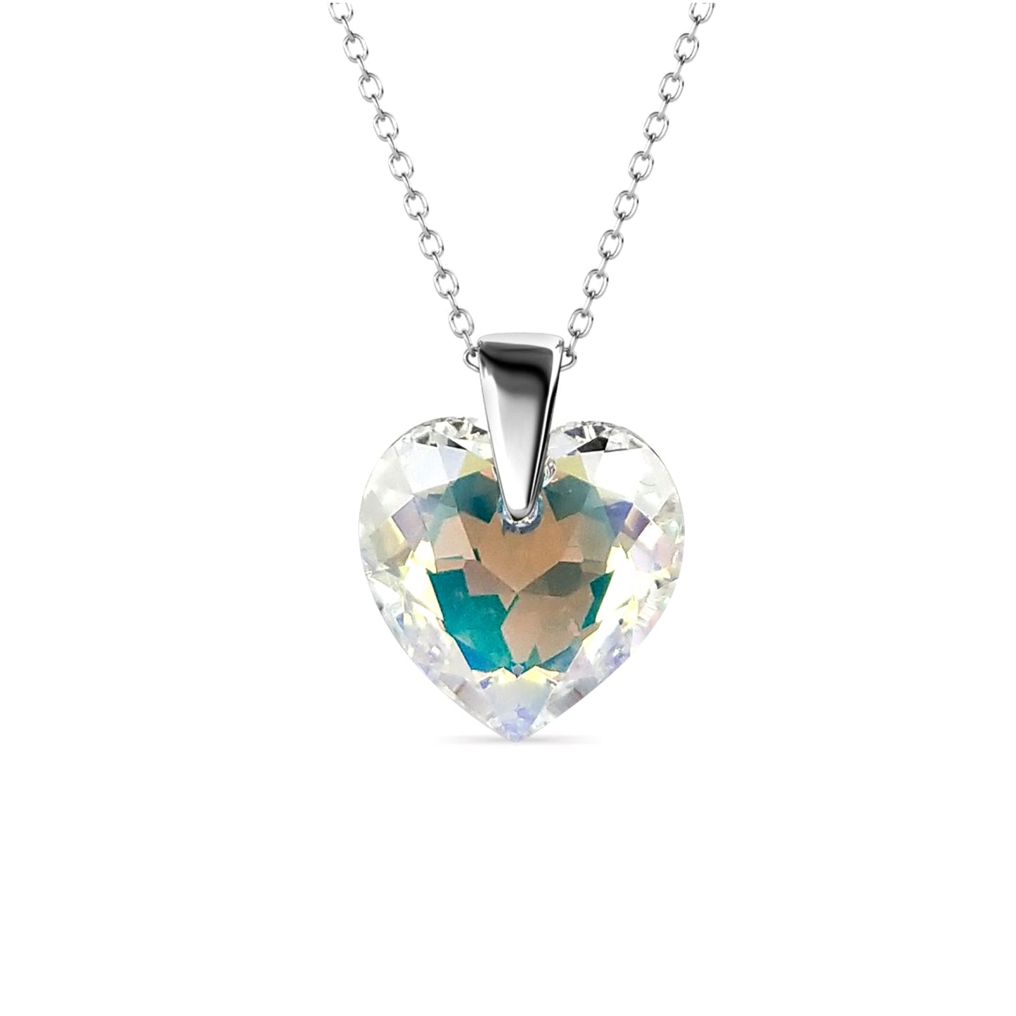 Pendentif Crystaline Heart en Cristal Autrichien : Élégance et Brillance Assurée