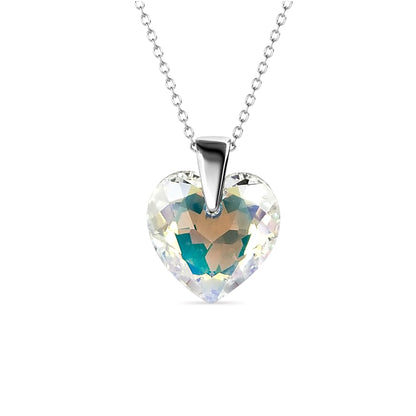 Pendentif Crystaline Heart en Cristal Autrichien : Élégance et Brillance Assurée