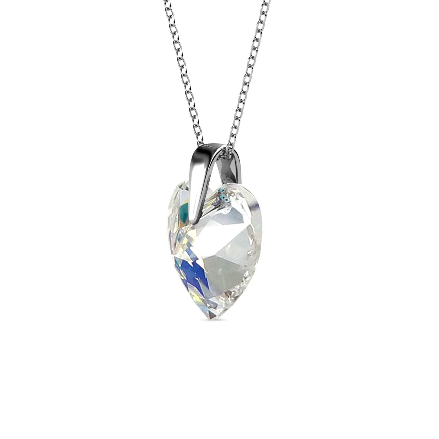 Pendentif Crystaline Heart en Cristal Autrichien : Élégance et Brillance Assurée