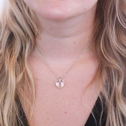 Pendentif Crystaline Heart en Cristal Autrichien : Élégance et Brillance Assurée