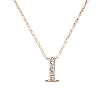 Chaîne porte-bonheur en plaqué or rose ou rhodium avec cristaux Swarovski®