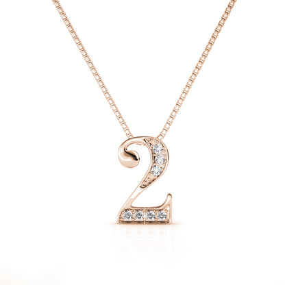 Chaîne porte-bonheur en plaqué or rose ou rhodium avec cristaux Swarovski®