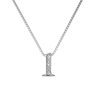 Chaîne porte-bonheur en plaqué or rose ou rhodium avec cristaux Swarovski®