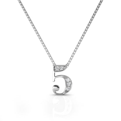 Chaîne porte-bonheur en plaqué or rose ou rhodium avec cristaux Swarovski®