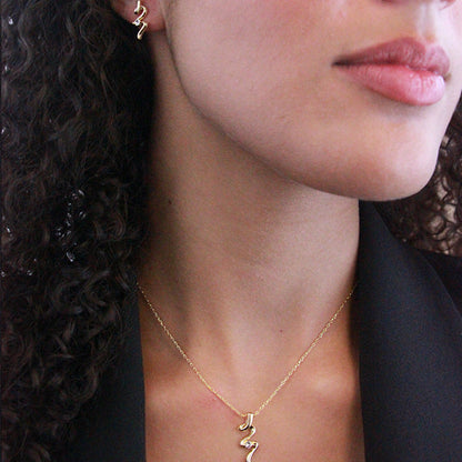 Coffret Parure Spirale : Élégance avec Collier et Boucles d'Oreilles en Cristaux Autrichiens
