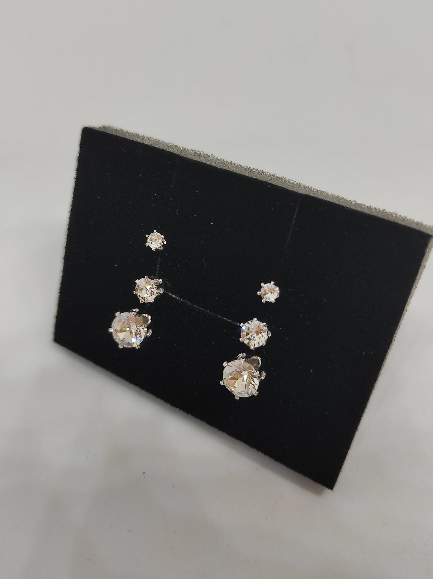 Coffret Trinity : 3 Paires de Boucles d'oreilles avec Cristaux Autrichiens