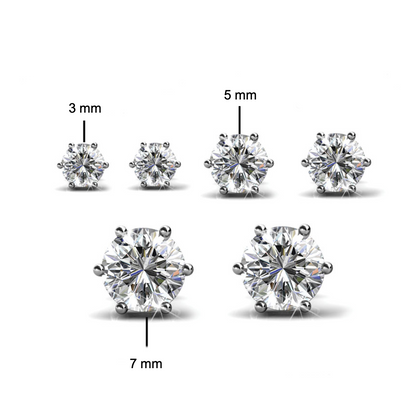 Coffret Trinity : 3 Paires de Boucles d'oreilles avec Cristaux Autrichiens