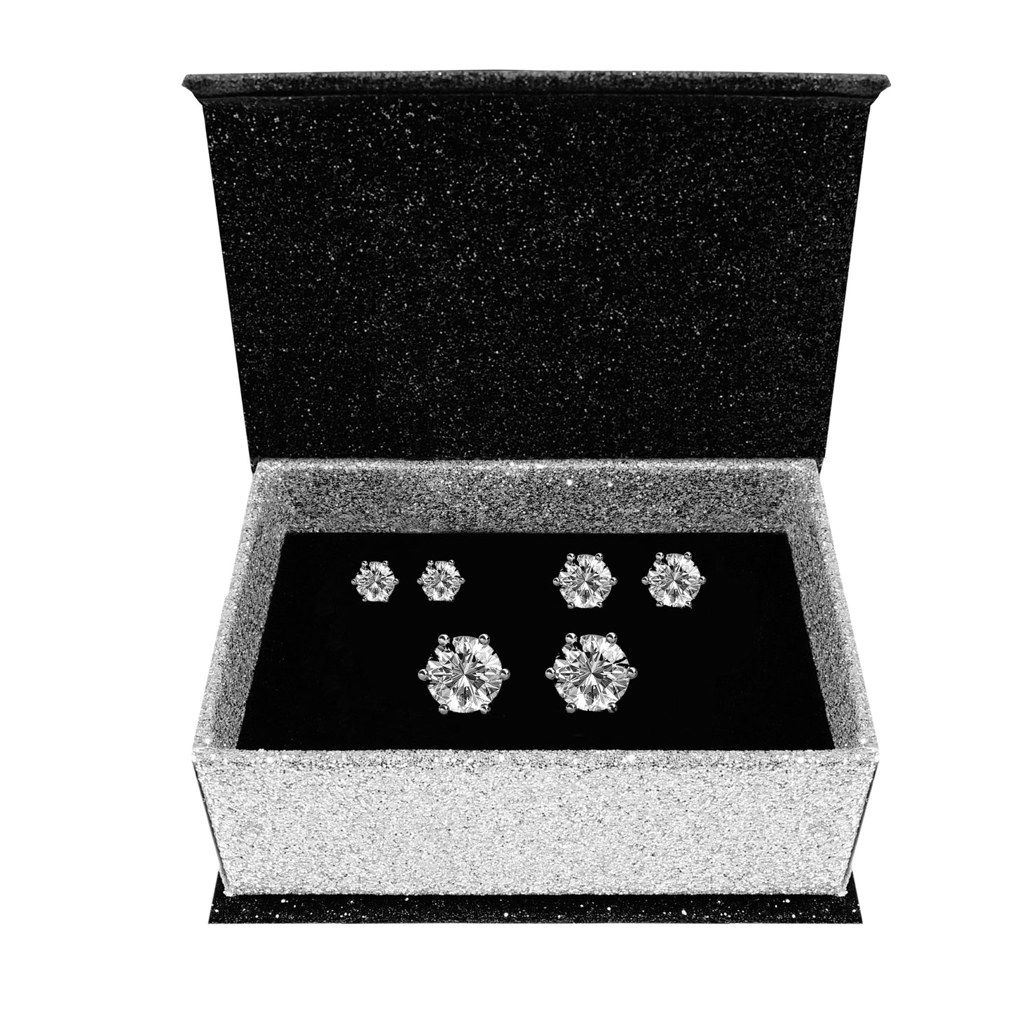 Coffret Trinity : 3 Paires de Boucles d'oreilles avec Cristaux Autrichiens