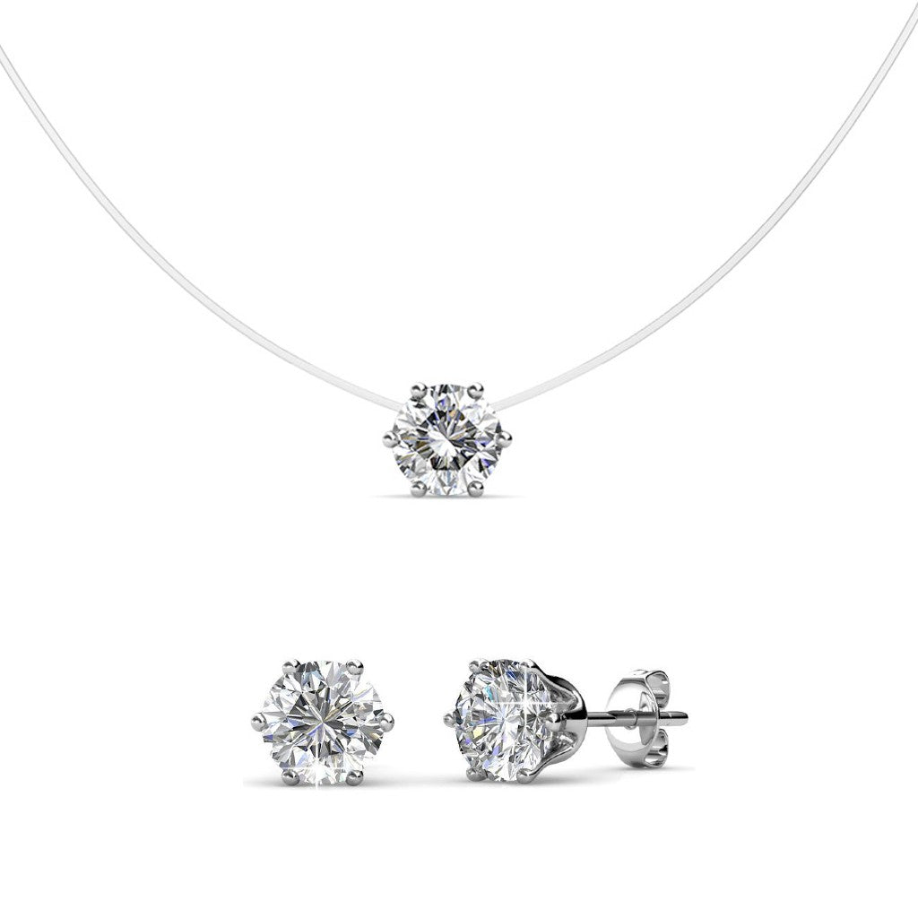 Parure Mermaid en Laiton avec Cristaux Autrichiens 18k