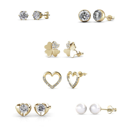 Coffret Cœur Élégance : 14 Bijoux en Cristaux Autrichiens pour un Style Raffiné