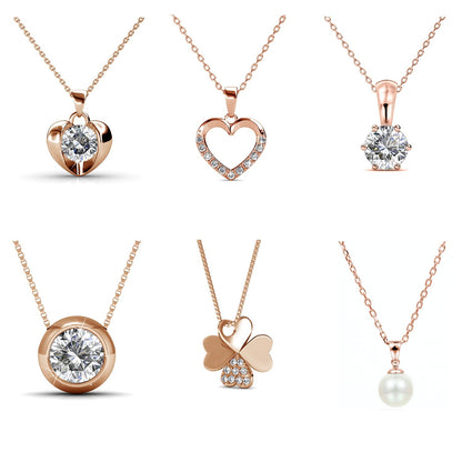 Coffret Cœur Élégance : 14 Bijoux en Cristaux Autrichiens pour un Style Raffiné