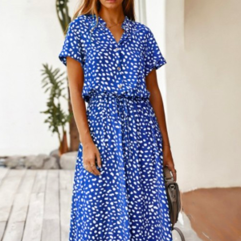 Robe d'Été Légère à Motifs Imprimés pour Femme