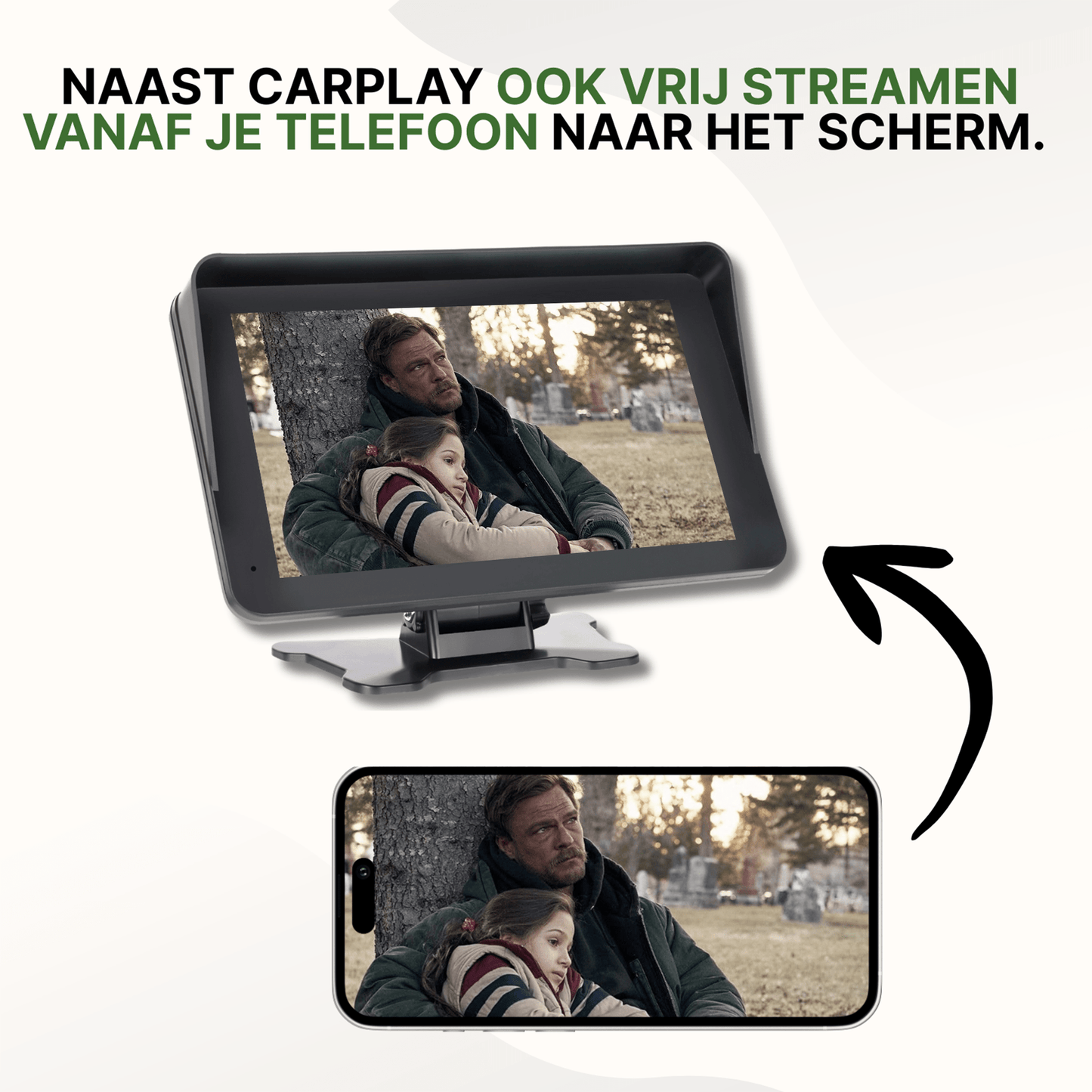 DriveMate One – L'écran sans fil qui connecte votre voiture à Apple CarPlay et Android Auto