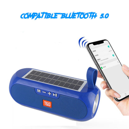 Enceinte Bluetooth Solaire 360° - Son Enveloppant pour Vos Aventures!