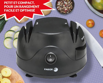 Aiguiseur Électrique Fagor 3 en 1 pour Couteaux et Outils