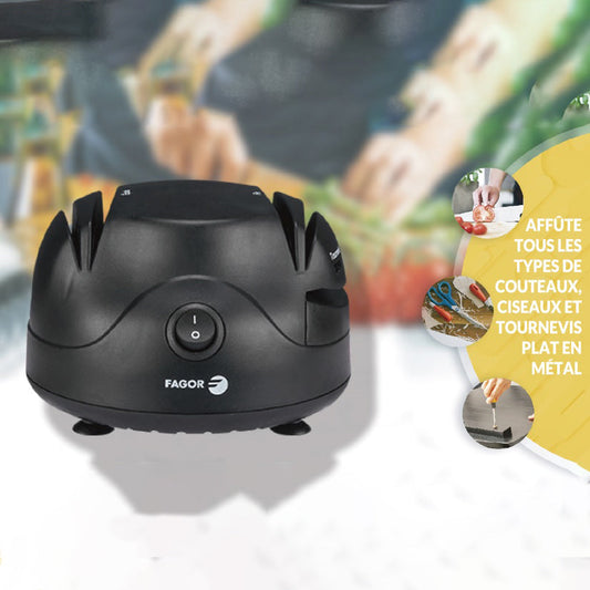 Aiguiseur Électrique Fagor 3 en 1 pour Couteaux et Outils