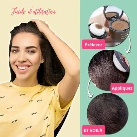 Poudre d'Ombrage Capillaire : Retouche Racines Instantanée et Naturelle