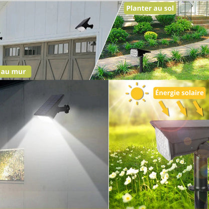 Projecteur LED Solaire Écologique - 1 Acheté, 1 Offert !