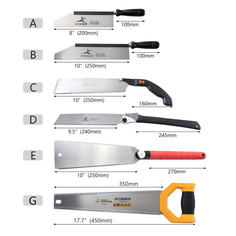 Scie à main japonaise en acier - Performance et Précision