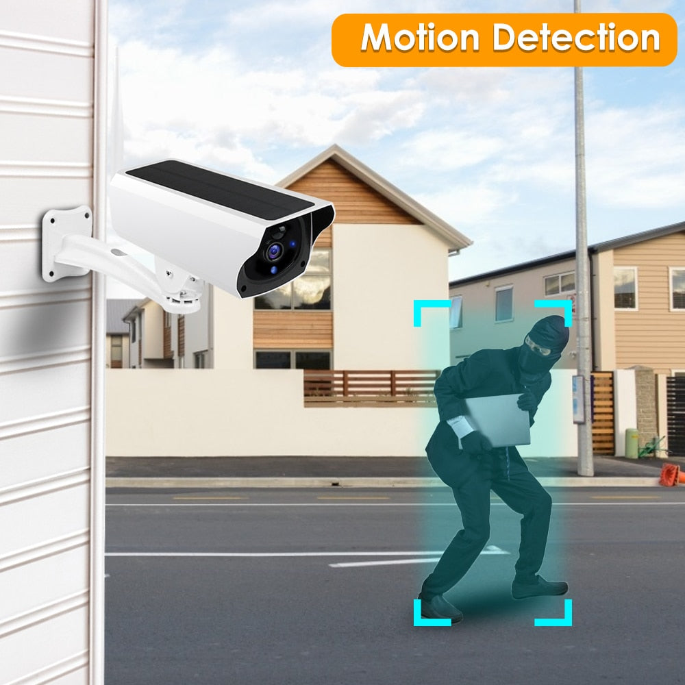 Caméra Solaire Full HD 1080P : Sécurité sans fil et éco-responsable