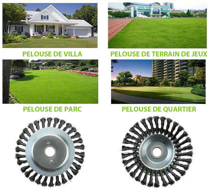 Tête de débroussailleuse à bord arrondi - Performance et durabilité exceptionnelles