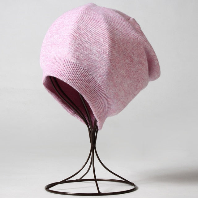 Bonnet d'hiver en cachemire unisexe – élégance et chaleur garantie !