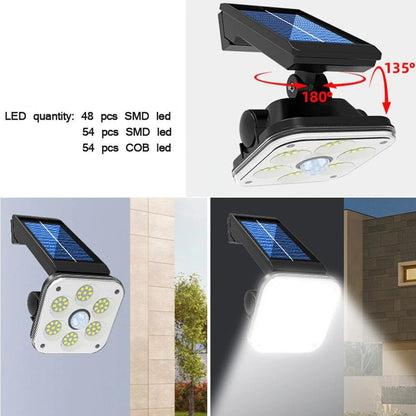 Applique Murale LED Solaire avec Détecteur de Mouvement - Éclairage Pratique et Écologique