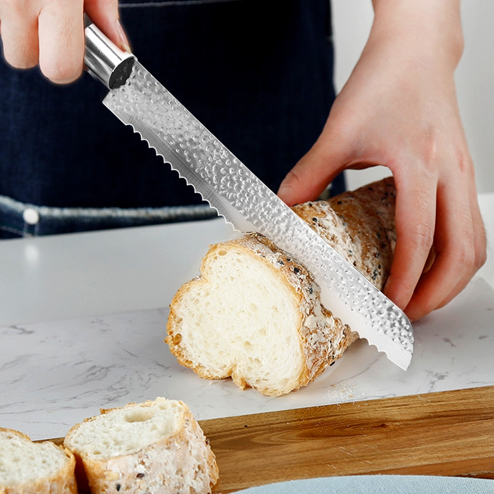 Set de Couteaux de Cuisine Japonais en Acier Inoxydable - Élégance et Précision au Service de Votre Cuisine