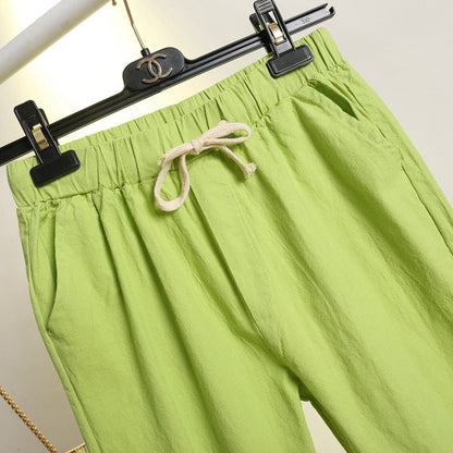 Pantalon Estival en Coton et Lin – Léger et Confortable pour Femme