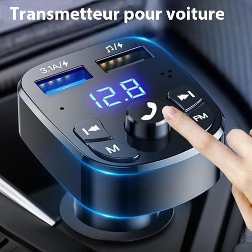 Chargeur rapide Bluetooth avec transmetteur FM pour une conduite moderne