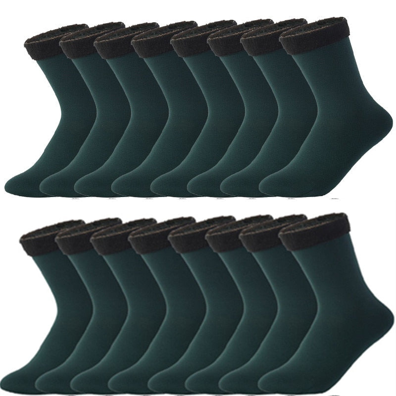 Chaussettes thermiques confortables - Lot de 8 paires idéal pour l’hiver