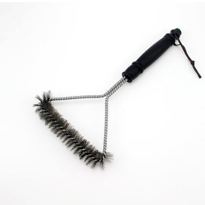 Brosse de nettoyage en acier inoxydable pour barbecue avec long manche