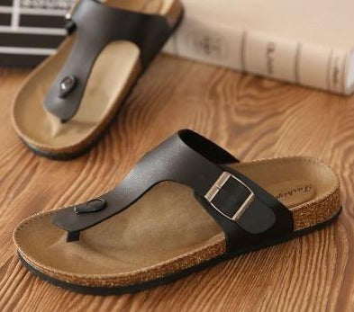 Sandales en liège élégantes et confortables avec entre-doigts