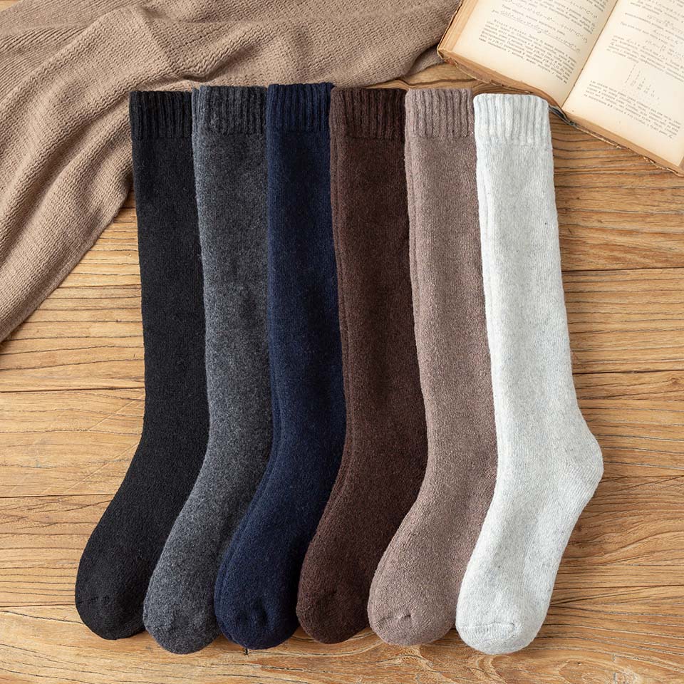 Chaussettes Longues en Laine Mérinos pour un Confort Hivernal Inégalé