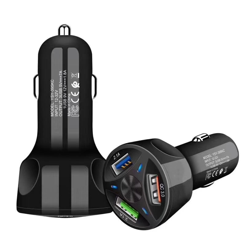 Chargeur voiture 3 ports USB ultra-rapide 30W pour tous vos appareils