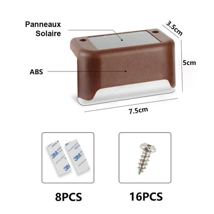 Ensemble de 8 lampes solaires imperméables pour vos soirées extérieures