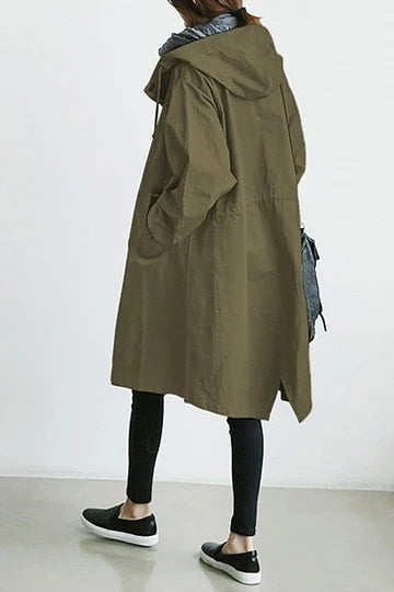 Trench-Coat Élégant Imperméable pour Femme