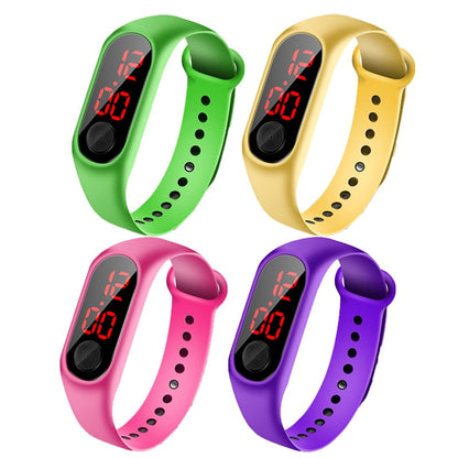 Montre LED numérique en silicone pour enfants - Style et confort au quotidien