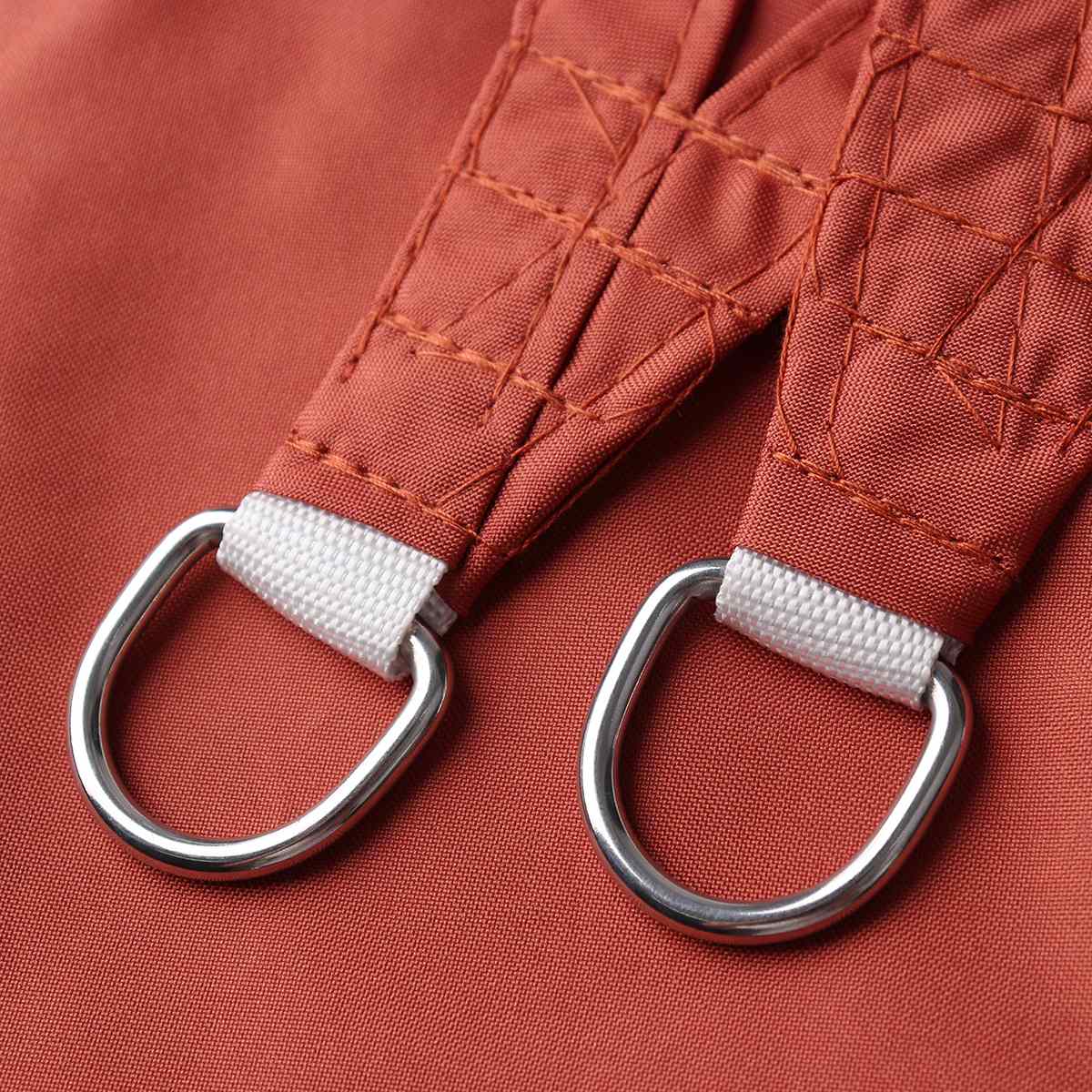 Voile d'ombrage rouge rouille - Protection UV 90% et imperméable