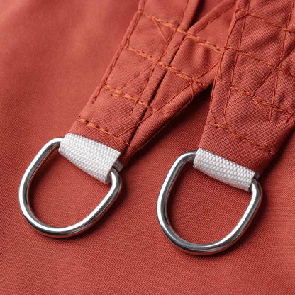 Voile d'ombrage rouge rouille - Protection UV 90% et imperméable