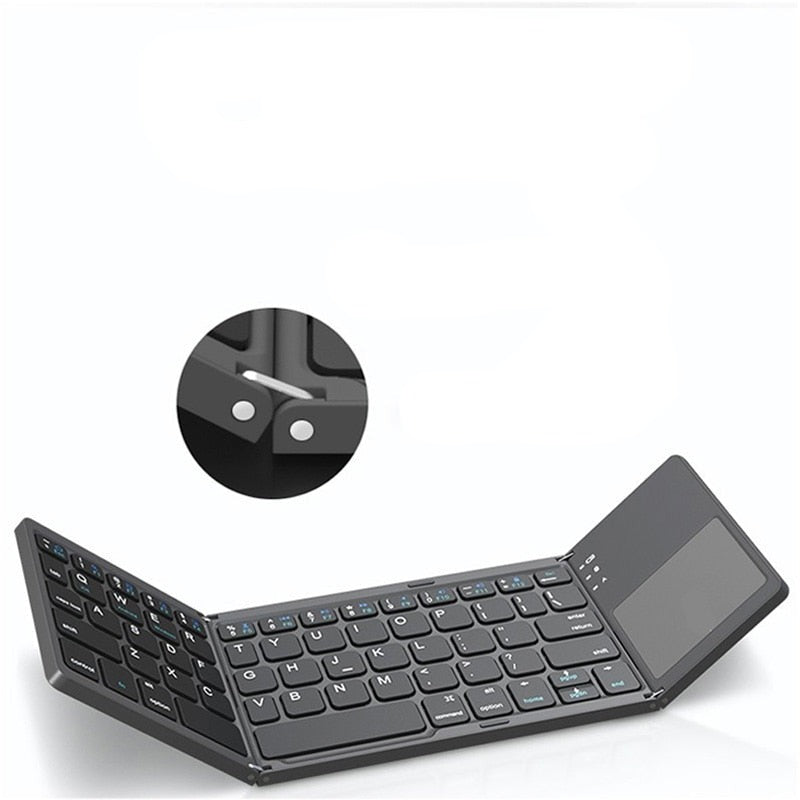 Clavier Pliable 2en1 avec Pavé Tactile - Idéal pour le Voyage !