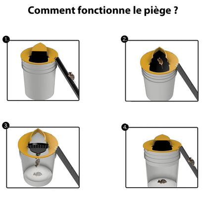 Piège à rat et souris à trappe intelligente - Solution hygiénique et efficace