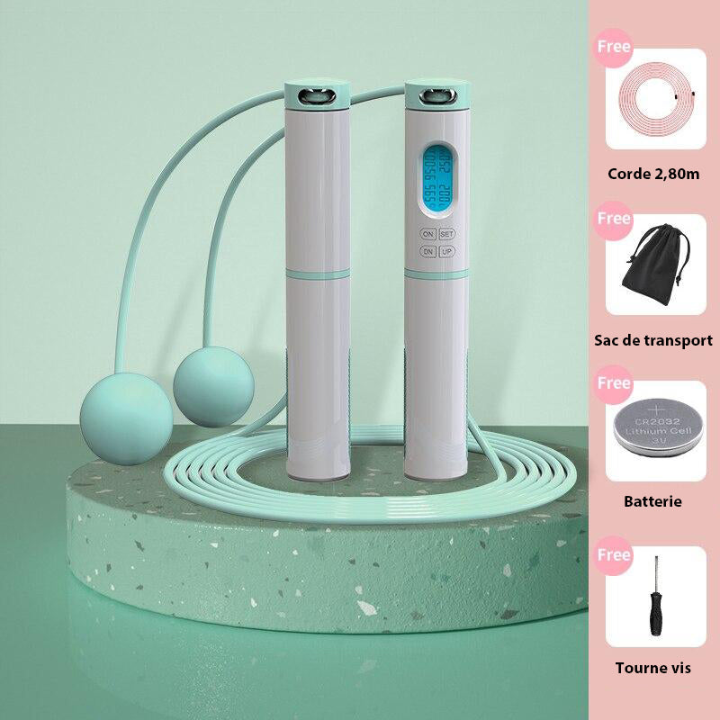 Corde à sauter intelligente avec sac de rangement pratique
