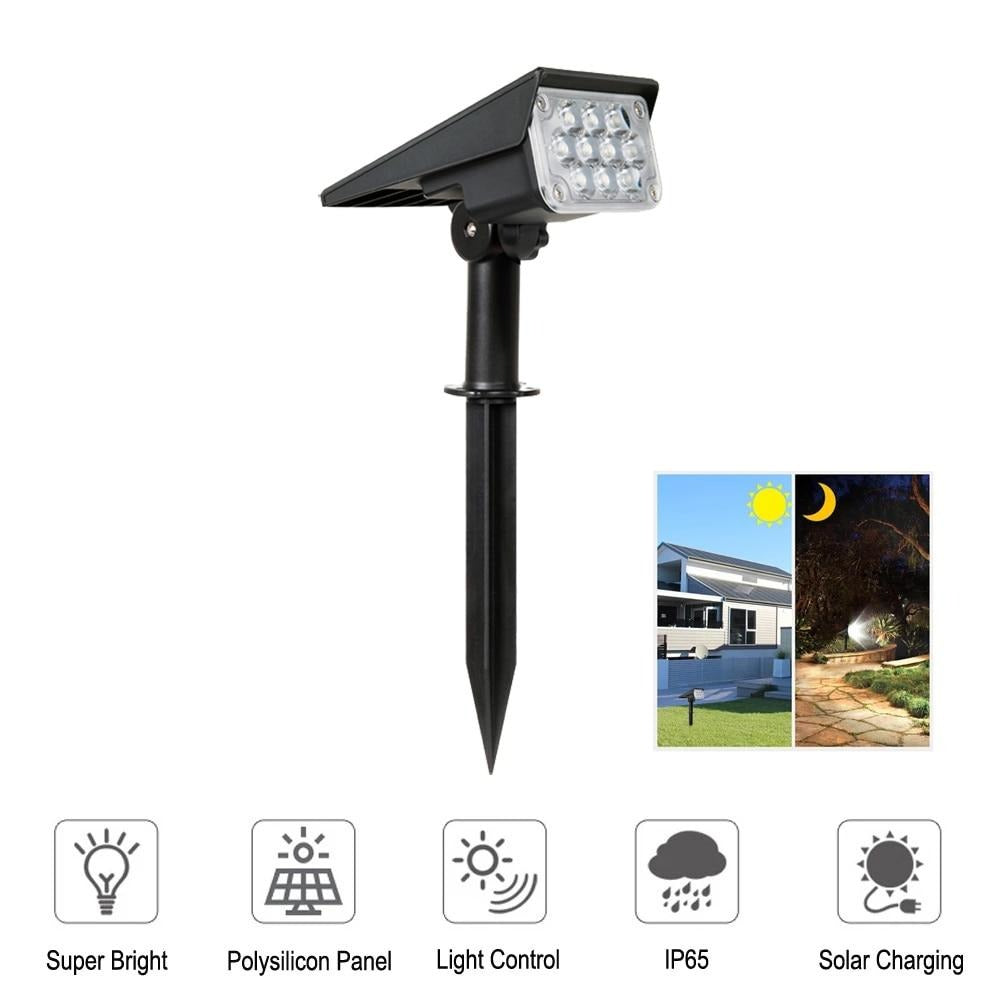 Projecteur LED Solaire Écologique - 1 Acheté, 1 Offert !