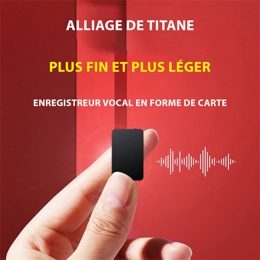 Enregistreur audio numérique ultra mince et élégant