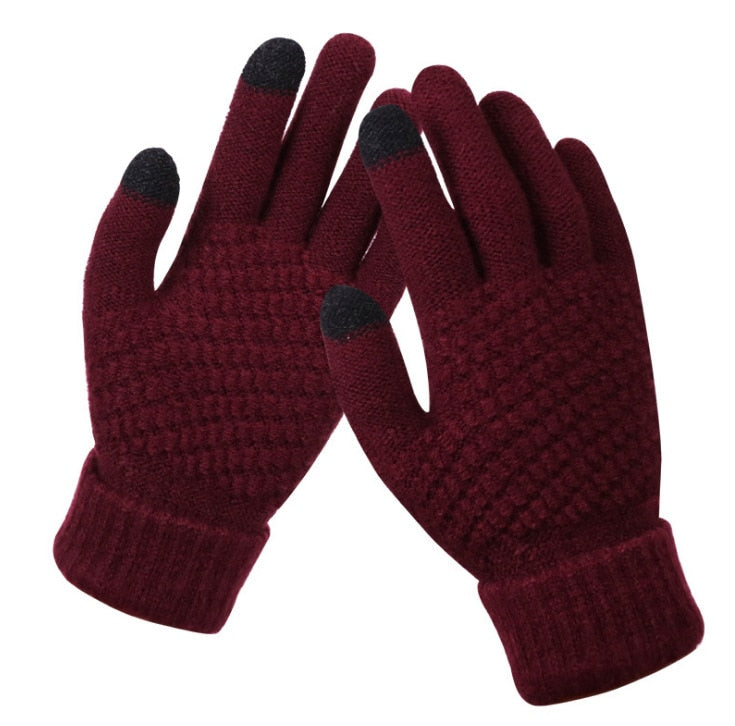 Gants Tactiles Confort en Coton Tricotés à la Main